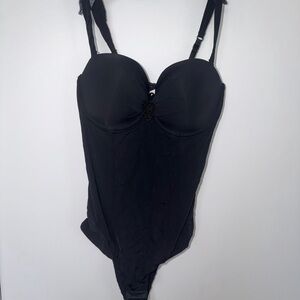 Black One-Piece Bodysuit/Swimsuit